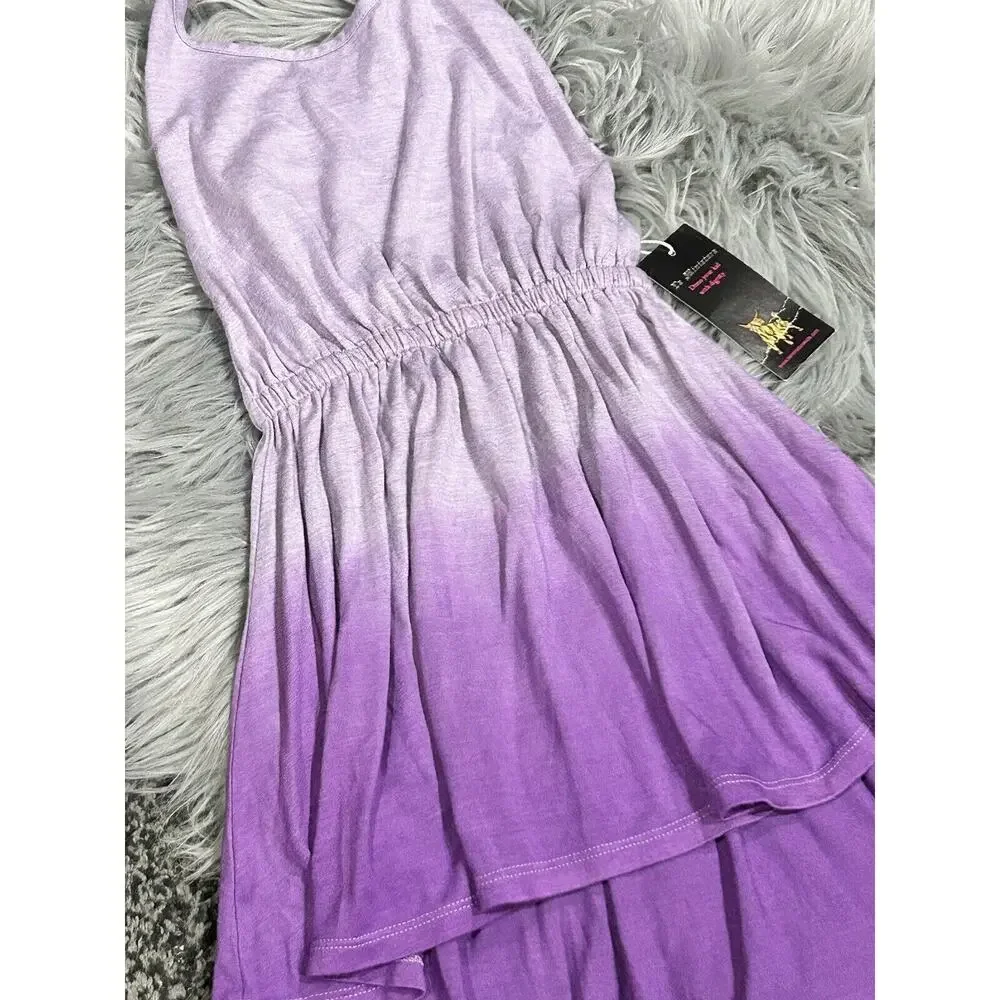 La Miniatura Purple Halter‎ Girls DESIGNER Dress Size 2 (MSRP $78)